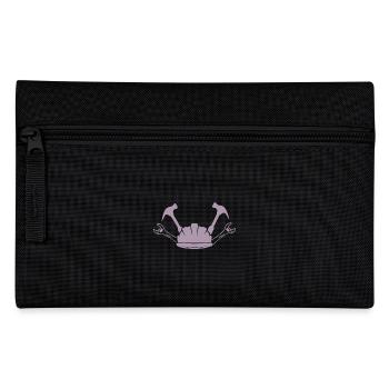 Construction Site Construction Worker Craft Helmet Silhouette - Pencil Case - black - Front