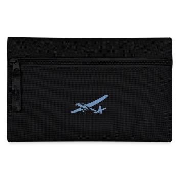 Glider Pilot Silhouette Minimalist - Pencil Case - black - Front