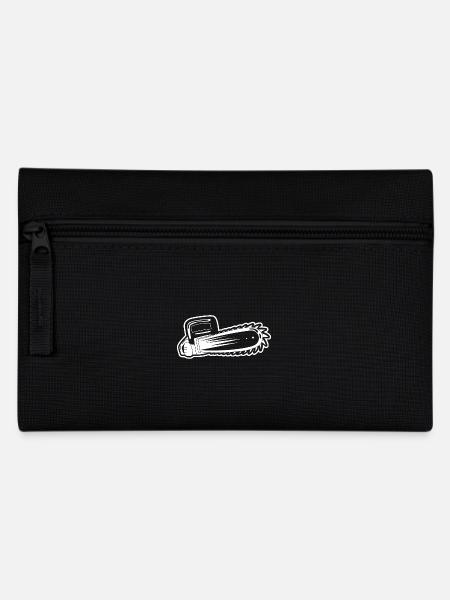 Kettensäge Motorsäge Pocket Design - Federtasche - Schwarz
