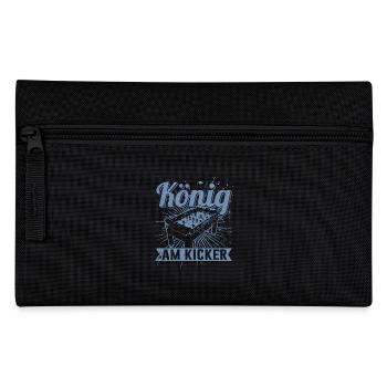König am Kicker HerrenT-Shirt für Kicker Spieler - Federtasche - Schwarz - Vorne