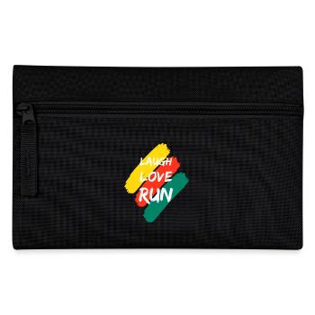 Laugh Love Run - Pencil Case - black - Front