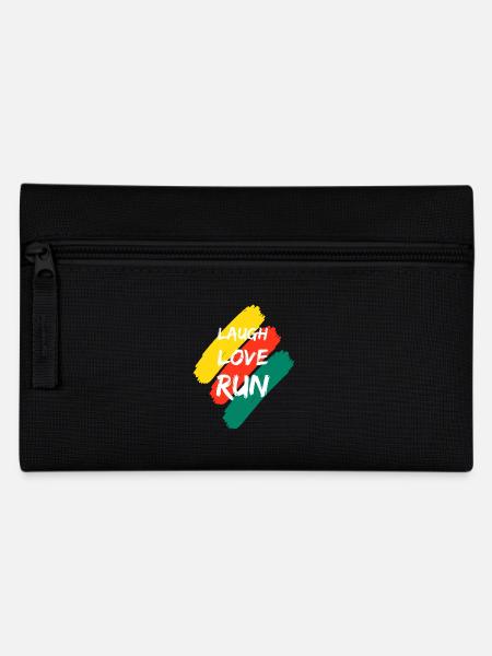 Laugh Love Run - Federtasche - Schwarz