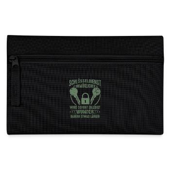 Schlüsseldienst Geschenkideen Sprüche - Federtasche - Schwarz - Vorne