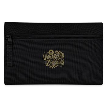 65. Geburtstag Widerstand ist zwecklos - Federtasche - Schwarz - Vorne