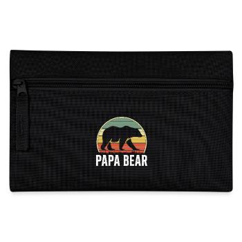 Papa Bear Proud Daddy Proud Dad - Pencil Case - black - Front