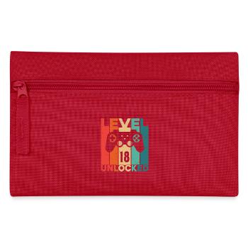 Level 18 freigeschaltet - Federtasche - Rot - Vorne
