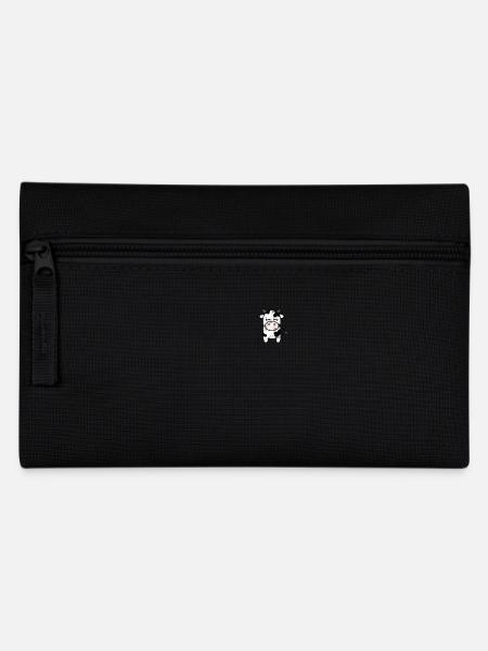 süße Kuh minimalistisch pocket design - Federtasche - Schwarz
