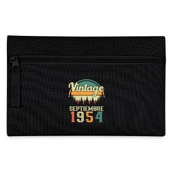 September 1954 Retro Vintage Geburtstagsgeschenk - Federtasche - Schwarz - Vorne