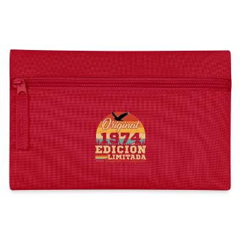 Vinatge 1974 Geburtstagsgeschenk - Federtasche - Rot - Vorne