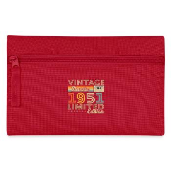 Vinatge 1951 Geburtstagsgeschenk - Federtasche - Rot - Vorne