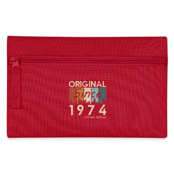 1974 Vintage Retro Geburtstagsgeschenk - Federtasche - Rot - Vorne