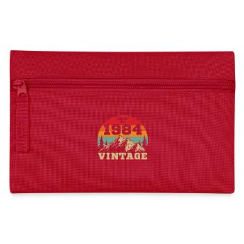 1984 Vintage Retro Geburtstagsgeschenk - Federtasche - Rot - Vorne