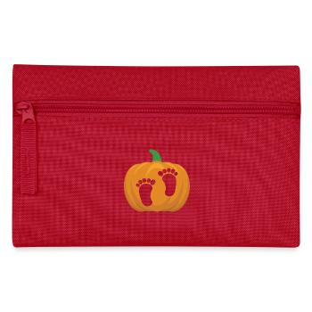 Pregnant Pregnancy Announcement Waiting - Pencil Case - red - Front