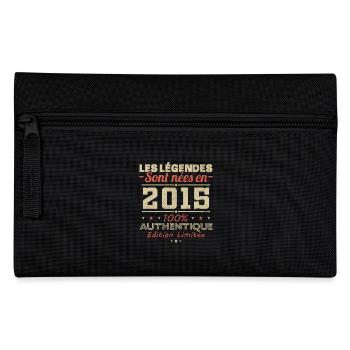 Légendes Sont Nées en 2015 Vintage Anniversaire - Trousse - noir - Devant
