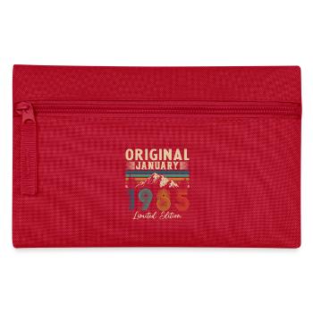 Geburtstagsgeschenk Geboren im Januar 1985 - Federtasche - Rot - Vorne