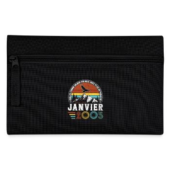 Cadeau D'anniversaire Nées En Janvier 2005 - Trousse - noir - Devant