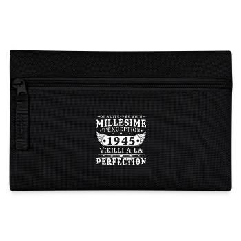 Millésime 1945 Vintage Retro Cadeau D’anniversaire - Trousse - noir - Devant