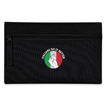 Italian Italy Funny Saying Gift Idea - Pencil Case - black - Front