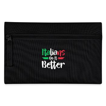 Italian Italy Funny Saying Gift Idea - Pencil Case - black - Front