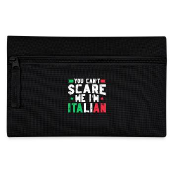 Italian Italy Funny Saying Gift Idea - Pencil Case - black - Front