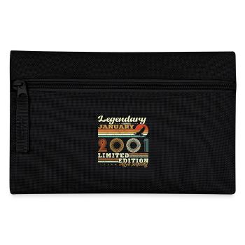 Birthday Gift Born In January 2001 - Pencil Case - black - Front