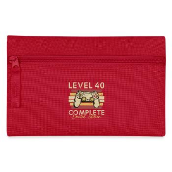 Level 40 Complete - Pencil Case - red - Front