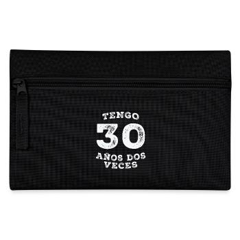 60 ans d’anniversaire Cadeau Femmes Hommes - Trousse - noir - Devant
