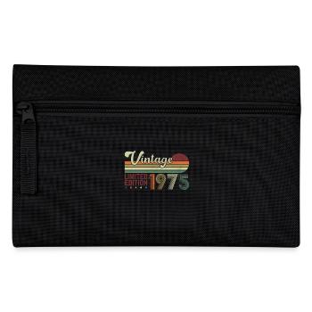 50 Jahre 1975 Vintage Retro Geburtstagsgeschenk - Federtasche - Schwarz - Vorne