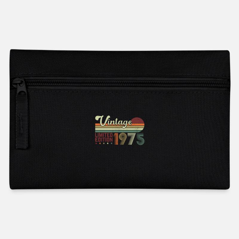 50 Jahre 1975 Vintage Retro Geburtstagsgeschenk - Federtasche - Schwarz