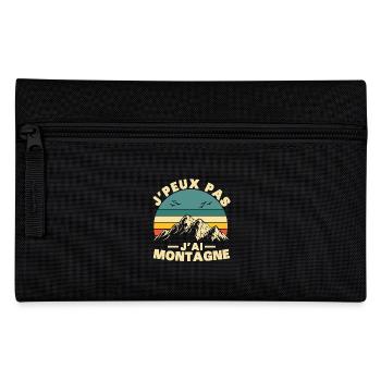 Je peux pas J'ai Montagne Humour Cadeau - Trousse - noir - Devant
