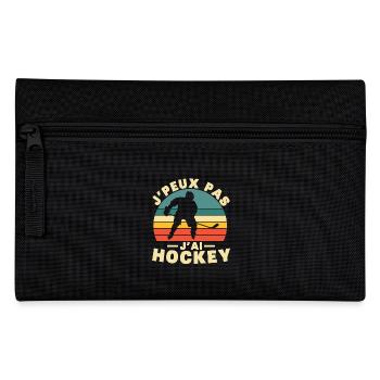 I Can't I Have Hockey Humor Gift - Federtasche - Schwarz - Vorne