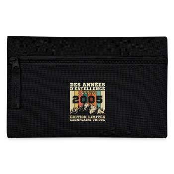 20 Years Birthday Gift Born In January 2005 - Pencil Case - black - Front