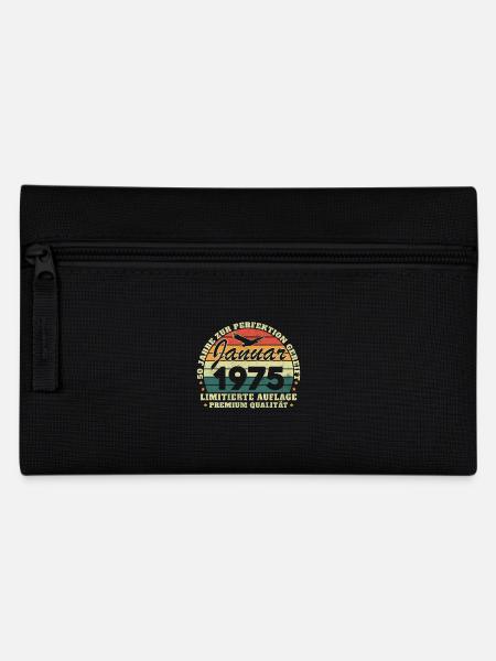 50 Jahre Geburtstag Geboren Im Januar 1975 - Federtasche - Schwarz