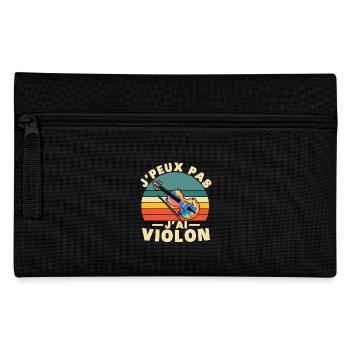 Ich kann keine Geige haben - Federtasche - Schwarz - Vorne