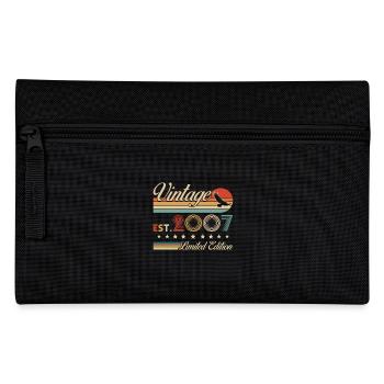 Vintage 2007 18th Anniversary Gift - Pencil Case - black - Front