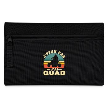 Ich kann kein Quad haben - Federtasche - Schwarz - Vorne