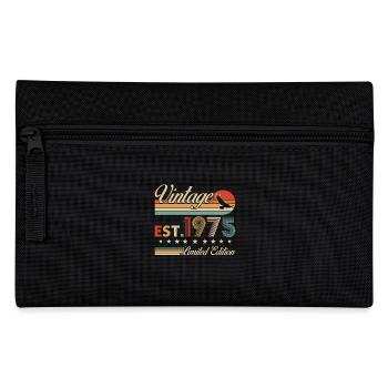 50 Jahre 1975 Vintage Retro Geburtstagsgeschenk - Federtasche - Schwarz - Vorne