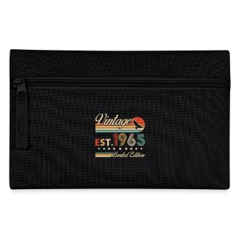 60 Jahre Jahrgang 1965 Retro 60. Jubiläum - Federtasche - Schwarz - Vorne