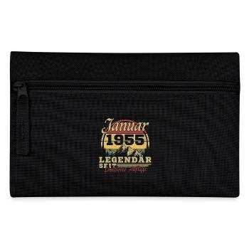 70 Years Birthday Born in January 1955 - Pencil Case - black - Front