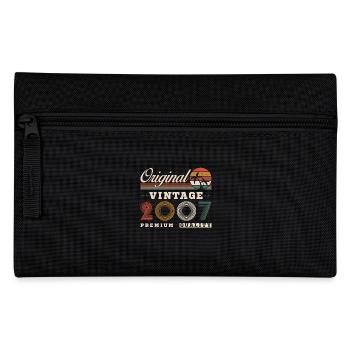 Original 2007 Vintage Retro Geburtstagsgeschenk - Federtasche - Schwarz - Vorne