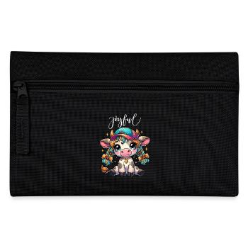 Cow Cows Calf Basketball Cap Glitter Anime Braids - Pencil Case - black - Front