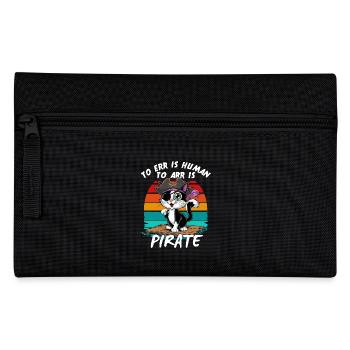 Chat Pirate Pirate Costume Carnaval Halloween Miaou - Trousse - noir - Devant
