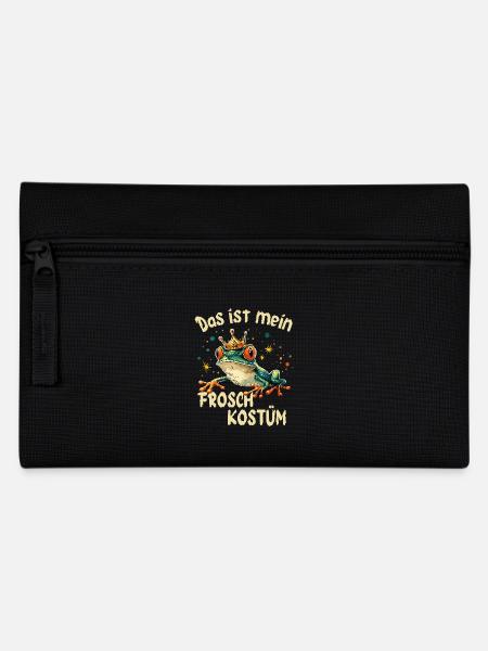 Karneval Frosch Kostüm Froschkönig Köln Alaaf Fun - Federtasche - Schwarz