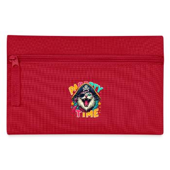 Carnival Cat Pirate Costume Party Time Cologne Alaaf - Pencil Case - red - Front
