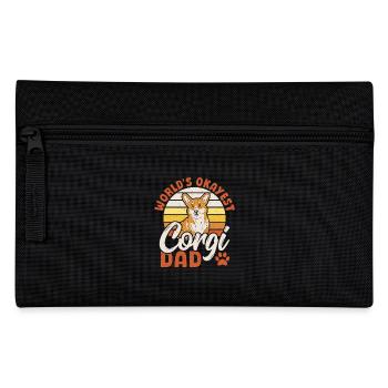Welsh Corgi Dog The Okayest Corgi Dad in the World - Pencil Case - black - Front