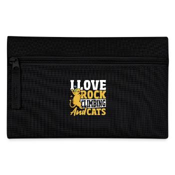 Grimpeurs J’adore l’escalade et les chats - Trousse - noir - Devant
