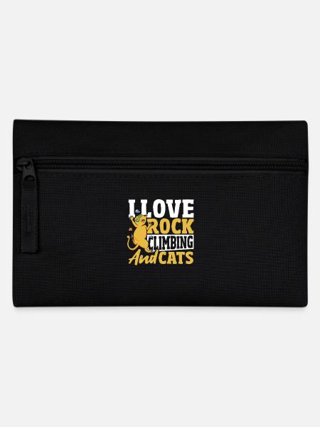 Grimpeurs J’adore l’escalade et les chats - Trousse - noir