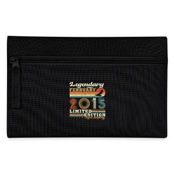 Februar 2015 Vintage Geburtstag 2015 Geschenk - Federtasche - Schwarz - Vorne