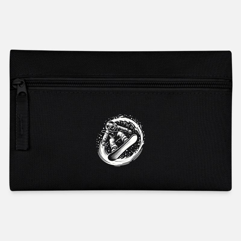 Snowboarder Schnee Skiurlaub Board Loop Cool Piste - Federtasche - Schwarz