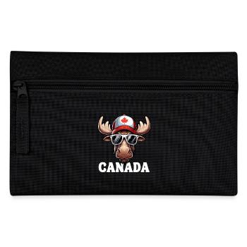 Kanada Elch Ahornblatt Sonnenbrille Kappe Lustig - Federtasche - Schwarz - Vorne